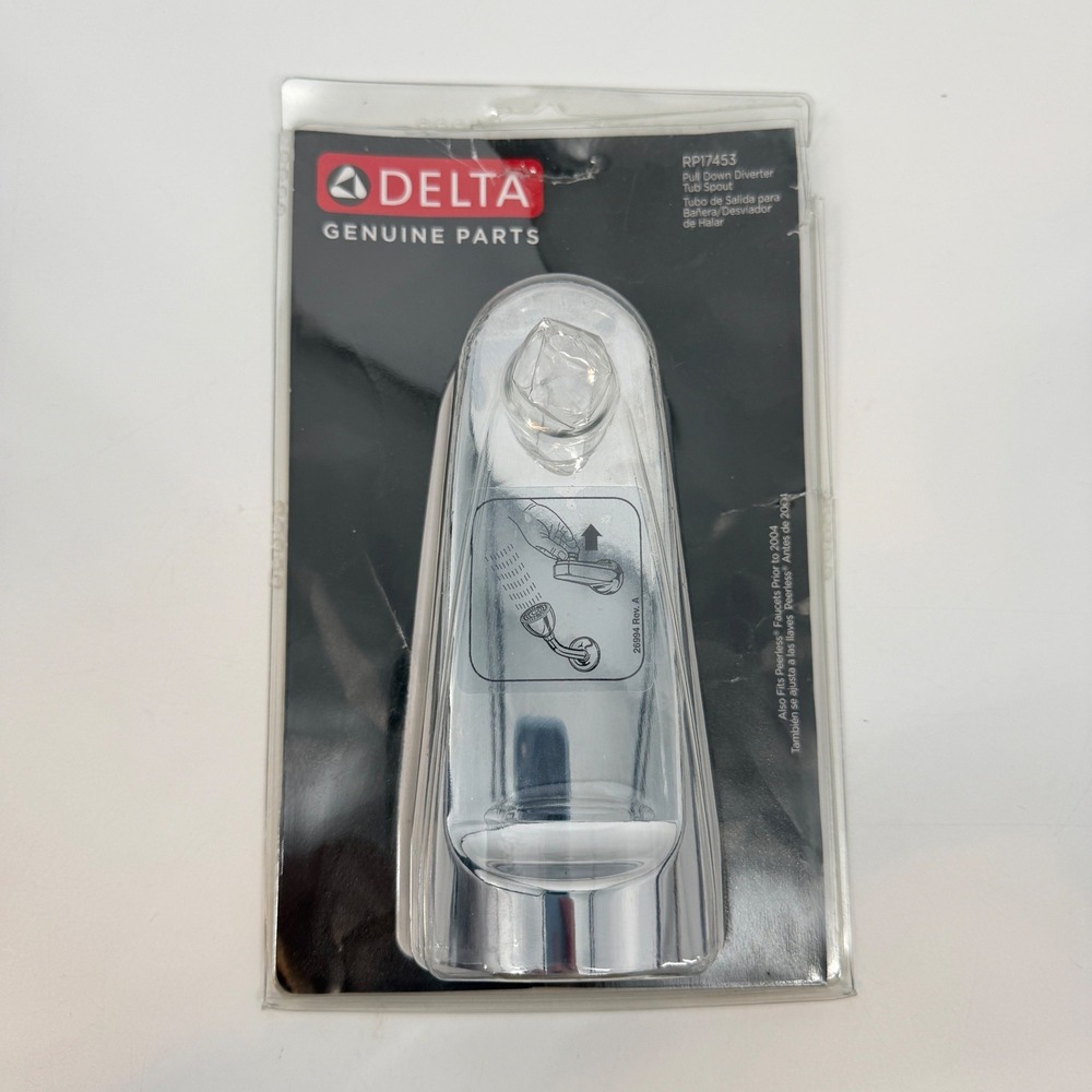 Delta RP17453 Pull Down Diverter Tub Spout Chrome Genuine Replacement Part